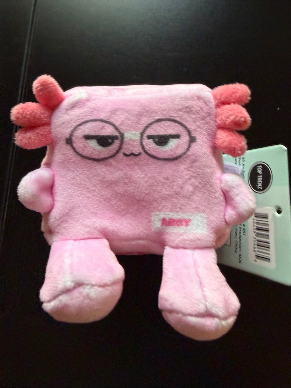 Total Squares Super Duper Sugar Squishers Pink Abby Axolotl Top Trenz Squishy